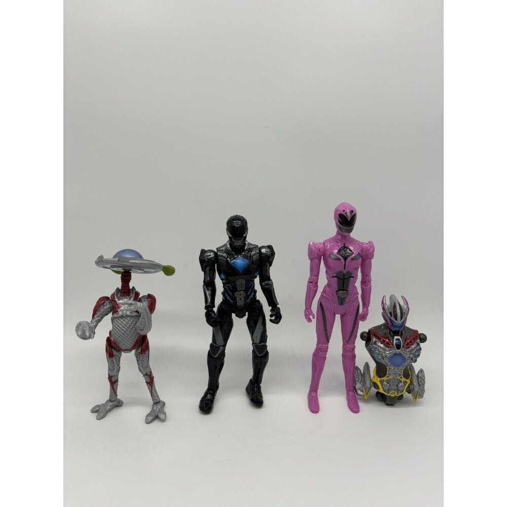 Power Rangers Mighty Morphin Movie Action Figure Lot Of 4- Black, Pink, Alpha5